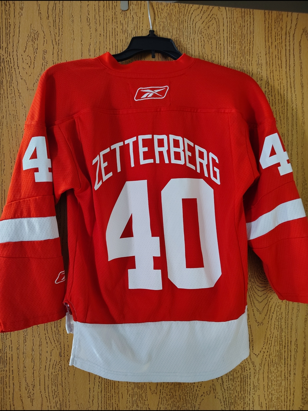 Reebok Detroit Red Wings Zetterberg #40 Hockey Jersey - Red/White
